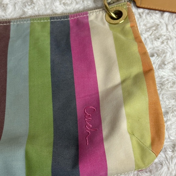 COACH POPPY LEGACY STRIPE HIPPIE SHOULDER BAG 19025 MULTICOLOR - Picture 3 of 15